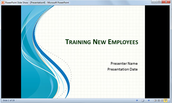 jogando powerpoint slideshow em