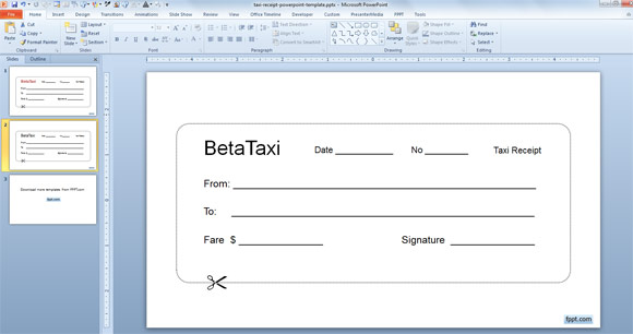 plantilla de recibo
