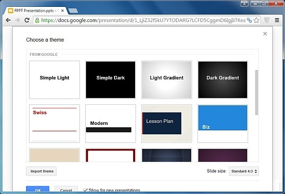 プレゼンテーションのgoogleスライドのテーマと背景を変更する方法