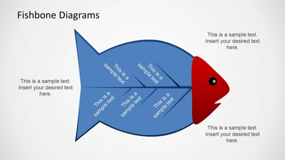 قالب هيكل السمكة لبرنامج PowerPoint