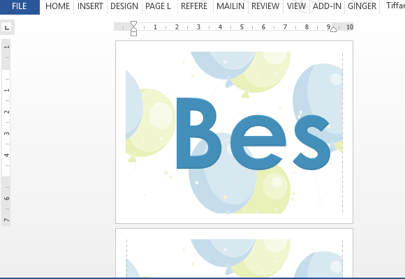 How To Create Best Wishes Banner Using MS Word