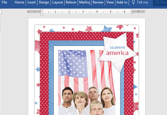4th Of July Photo Album Template For Word