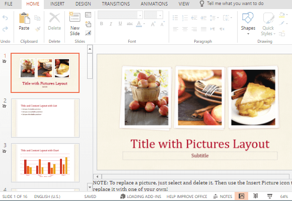 Food Presentations PowerPoint Template