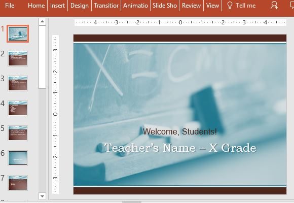 Free Back to School PowerPoint Template