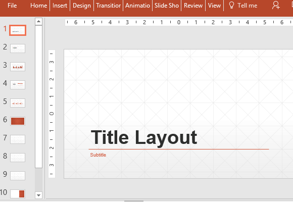 菱形网格设计业务的PowerPoint模板
