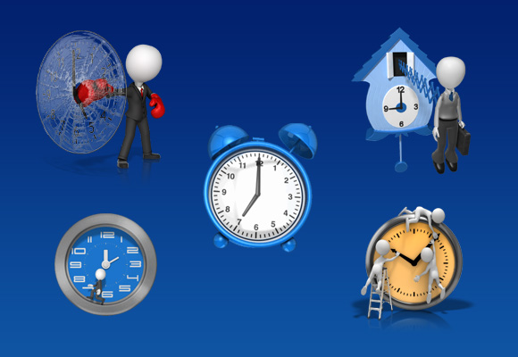 Relógio Clip & animações para PowerPoint