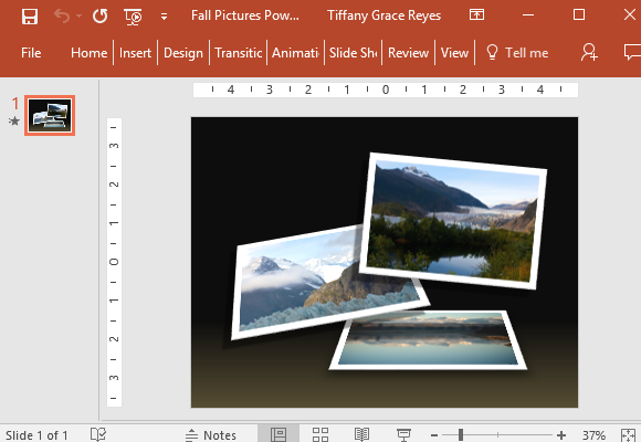 Autunno Foto PowerPoint Template