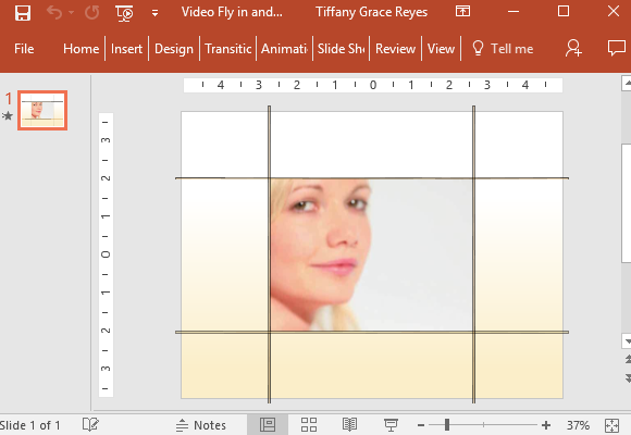 Vídeo Fly In & modelo de PowerPoint Effect Out Box