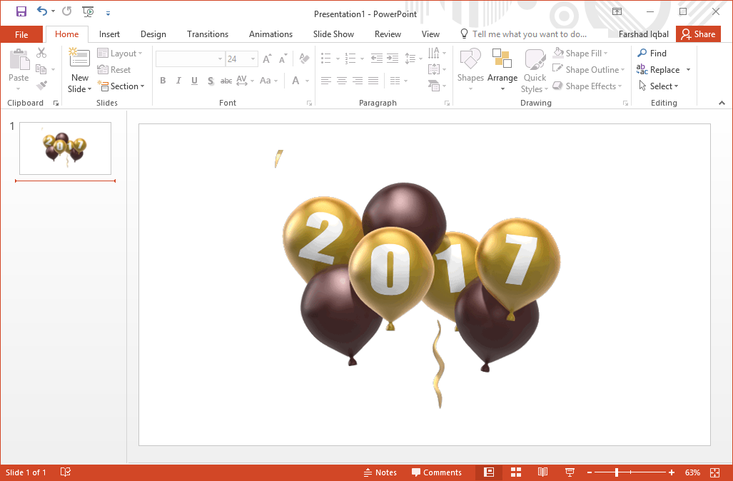 powerpointのための最高の2017年新年のクリップアート