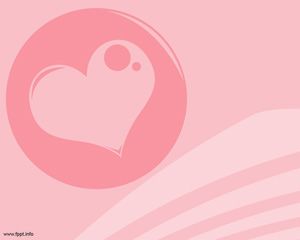 粉紅愛情的PowerPoint模板