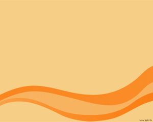 Las olas de Orange Powerpoint