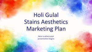 Holi Gulal Stains Aesthetics Marketing Plan