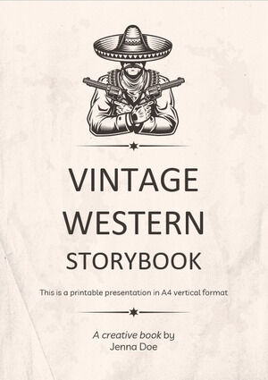 Vintage Western Storybook