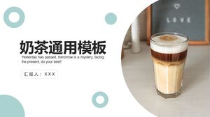 Universal template for milk tea