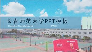 Szablon PPT normalnego uniwersytetu w Changchun