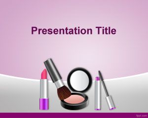 化妆品的PowerPoint模板