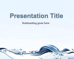 Template da conservação de água PowerPoint