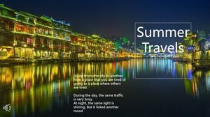 Summer travel PPT template