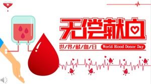 Modello ppt di donazione di sangue