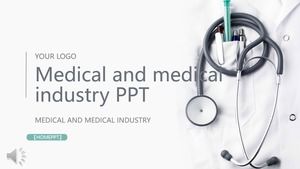 Modelo de PPT de indústria médica de saúde