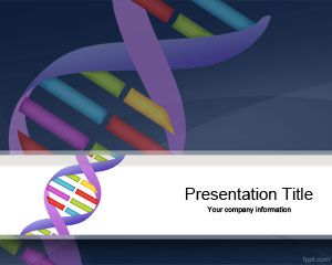Modèle génétique séquençage de l'ADN PowerPoint