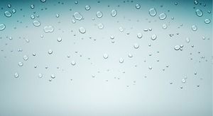 푸른 물 방울 비 안개 PPT 배경 그림