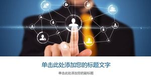 Blue IT Technology Réseaux sociaux, image de couverture PPT
