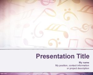 Sheet Music Background per PowerPoint