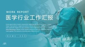 표지 디렉토리 페이지 레이아웃 구성표 의료 산업 요약 보고서 분석 ppt 템플릿 여러 세트