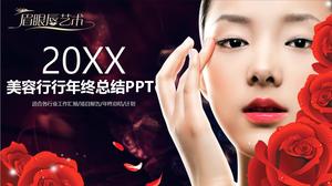 Makeup beauty background beauty industry PPT template