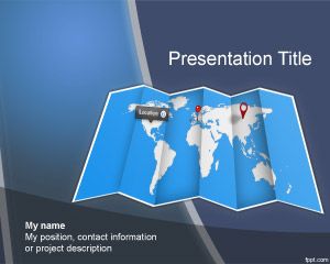 Mappemonde PowerPoint Template