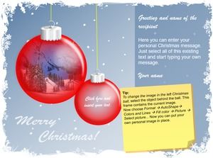 Christmas wishes greeting card dynamic ppt template