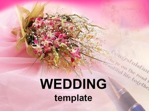 Dua set tema pernikahan template ppt minimalis