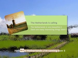 Holenderska narodowa prezentacja kultury turystycznej w angielskim szablonie ppt