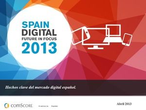Modelo de ppt de análise de tendência de mercado de produto digital em espanhol de 2013