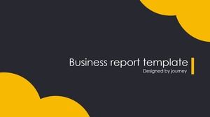 Reminder alert yellow and black with simple and elegant ppt template suitable for safety presentation and safe work report
