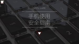 Simple and stylish ppt template for mobile phone security usage guide