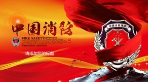 Download gratuito di modello cinese diapositiva antincendio