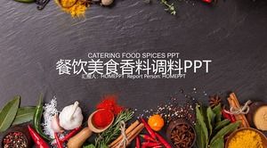 Modello PPT di spezie alimentari