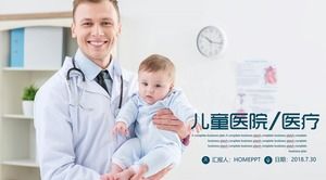 Modelo de PPT médico infantil para hospital infantil