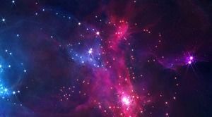 Три картины вселенной звездного неба фон PPT