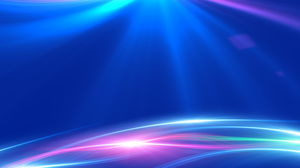 Image de fond PPT lumière technologie bleue