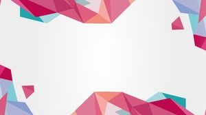 Three stylish polygon PPT background pictures