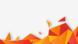 6 orange low plane polygon PPT background pictures