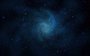 Голубое звездное небо PPT фоновый рисунок