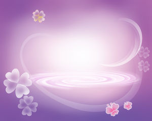 Фиолетовый абстрактный фон усеян цветочным узором PPT фоновый рисунок