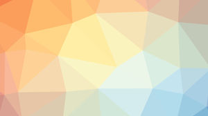 Image d'arrière-plan PPT polygonale orange et bleu