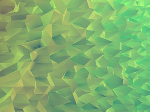 綠色3d紋理多邊形PowerPoint背景圖片