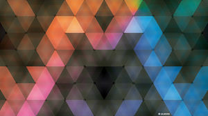 Immagine di sfondo diamante colorato PPT