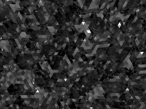 Imagen de fondo PPT de polígono de cristal de carbono negro
